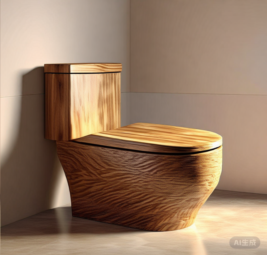 wooden toilet seat